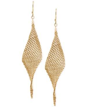 Kenneth Cole New York Mesh Twist Drop Earrings