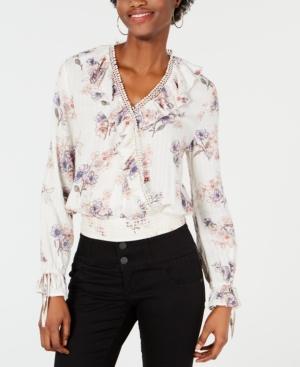 American Rag Juniors' Ruffle Wrap Blouse, Created For Macy's