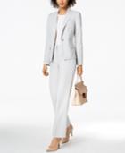 Le Suit Glazed Melange Pantsuit