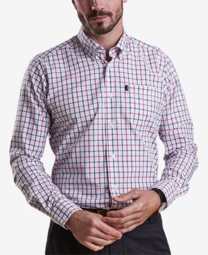 Barbour Men's Henry White Tattersall Check Oxford Shirt