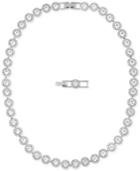 Swarovski Rhodium-plated Crystal All-around Necklace