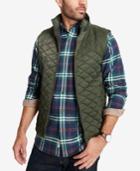 Weatherproof Vintage Men's Quilted Full-zip Stand-collar Vest, Created For Macy's