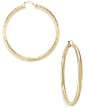 Signature Gold 14k Gold 60mm Hoop Earrings