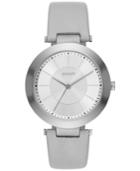 Dkny Women's Stanhope Gray Leather Strap Watch 36mm Ny2460