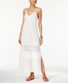 Roxy Juniors' Ur Mine Crochet-trim Maxi Dress