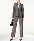 Le Suit Pinstripe One-button Pantsuit