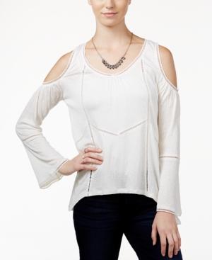American Rag Cold-shoulder Peasant Top, Created For Macy's
