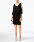 Inc International Concepts Petite Cold-shoulder Dress, Only At Macy's