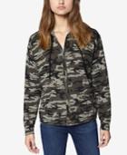 Sanctuary Camo-print Zip-front Hooded Sweatshirt