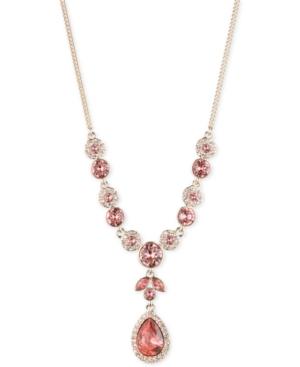 Givenchy Stone And Crystal Teardrop Y-neck Necklace