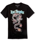 Ring Of Fire Men's World Dragon Embroidered Cotton T-shirt, Only At Macy's