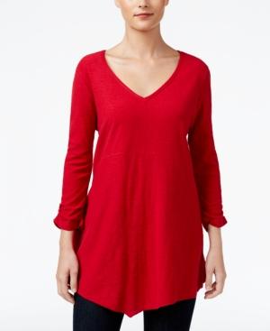 Style & Co. Petite Scarf-hem Top, Only At Macy's