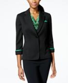 Tahari Asl Knit Pocket-square Jacket