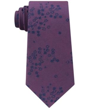 Calvin Klein Men's Climbing Botanical Silk Tie