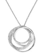 Pave Classica By Effy Diamond Circle Pendant Necklace (3/8 Ct. T.w.) In 14k White Gold