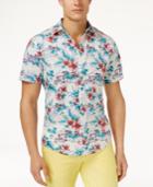 Tommy Hilfiger Men's Tropical Print Custom Fit Shirt