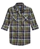American Rag Men's Plaid Flannel Long-sleeve Shirt, Only At Macy's