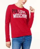 Love Moschino Cotton Graphic Sweater