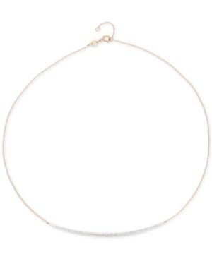 Elsie May Diamond Choker Necklace (1/3 Ct. T.w.) In 14k Gold & Sterling Silver, 13-1/2 + 1 Extender