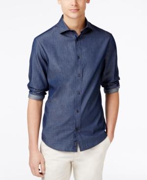 Armani Jeans Men's Camicia Denim Long-sleeve Shirt