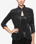 Alex Evenings Sequined Jacket & Shell