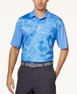 Greg Norman For Tasso Elba Men's Sublimated Ripple Performance Polo, Only At Macy's