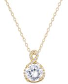 Giani Bernini Cubic Zirconia Infinity Pendant Necklace In 18k Gold-plated Sterling Silver And Sterling Silver, Only At Macy's