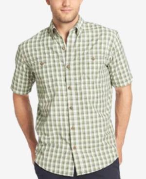G.h. Bass & Co. Men's Upf 40+ Plaid Short-sleeve Shirt