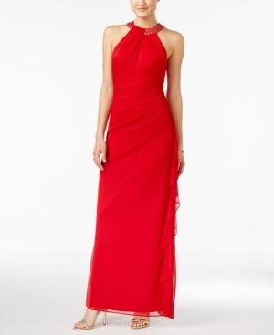Blondie Nites Juniors' Embellished Ruffled Gown