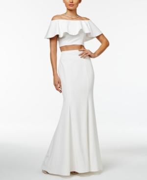 Xscape 2-pc. Ruffled Mermaid Gown