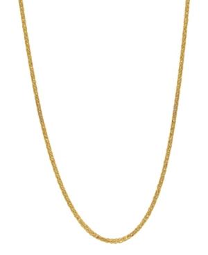 Wheat Link 24 Chain Necklace (1.3mm) In 18k Gold