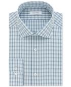 Calvin Klein Men's Steel Slim-fit Performance Lake Check Dress Shirt