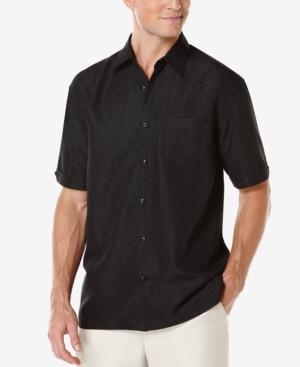 Cubavera Men's Floral Jacquard Short-sleeve Shirt