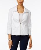 Jm Collection Zip-front Jacket, Only At Macy's