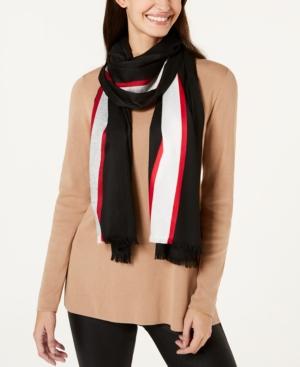 Calvin Klein Varsity-stripe Lightweight Scarf
