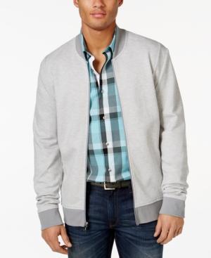 Alfani Slim Pique Bomber Track Jacket