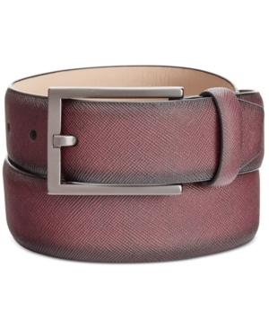 Alfani Men's Saffiano-finish Belt, Created For Macy's