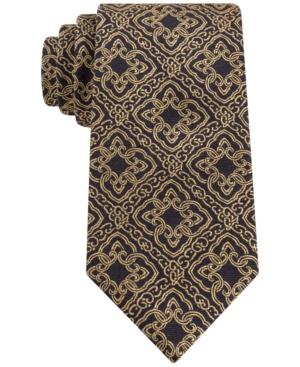 Sean John Large Fancy Medallion Tie