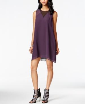 Bcbgeneration Sheer Inset Trapeze Dress