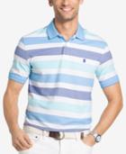 Izod Men's Advanced Sportflex Stretch Performance Upf 15+ Stripe Polo