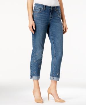 Style & Co Studded Boyfriend-fit Jeans, Created For Macy's