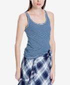 Max Studio London Striped Cotton Tank Top, Created For Macy's