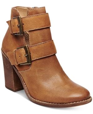 Steve Madden Women's Trevur Buckle Block-heel Booties