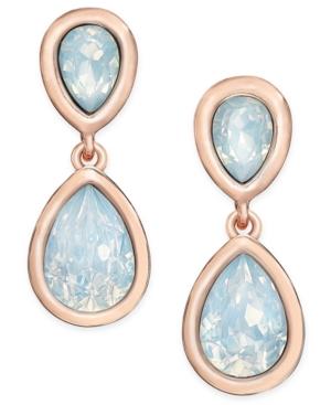 Charter Club Gold-tone Blue Stone Drop Earrings, Only At Macy's