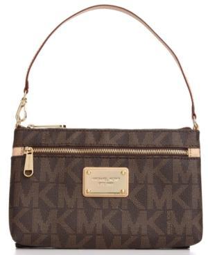 Michael Michael Kors Mk Logo Large Wristlet