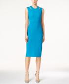 Calvin Klein Split-sleeve Sheath Dress