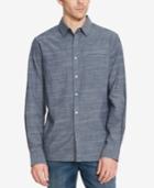 Kenneth Cole Reaction Men's Space-dye Chambray Long-sleeve Shirt