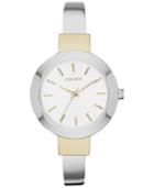Dkny Women's Stanhope Two-tone Stainless Steel Bangle Bracelet Watch 28mm Ny2352