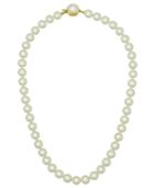 Majorica 18k Gold Over Sterling Silver Necklace, Organic Man-made Pearl
