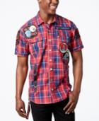 Heritage America Men's Plaid Patch Shirt